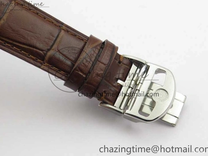 MIROTIME 0408 Original Portuguese IW358304 ZF 1:1 Best Edition SS White Dial RG Markers on Leather Strap A 7077